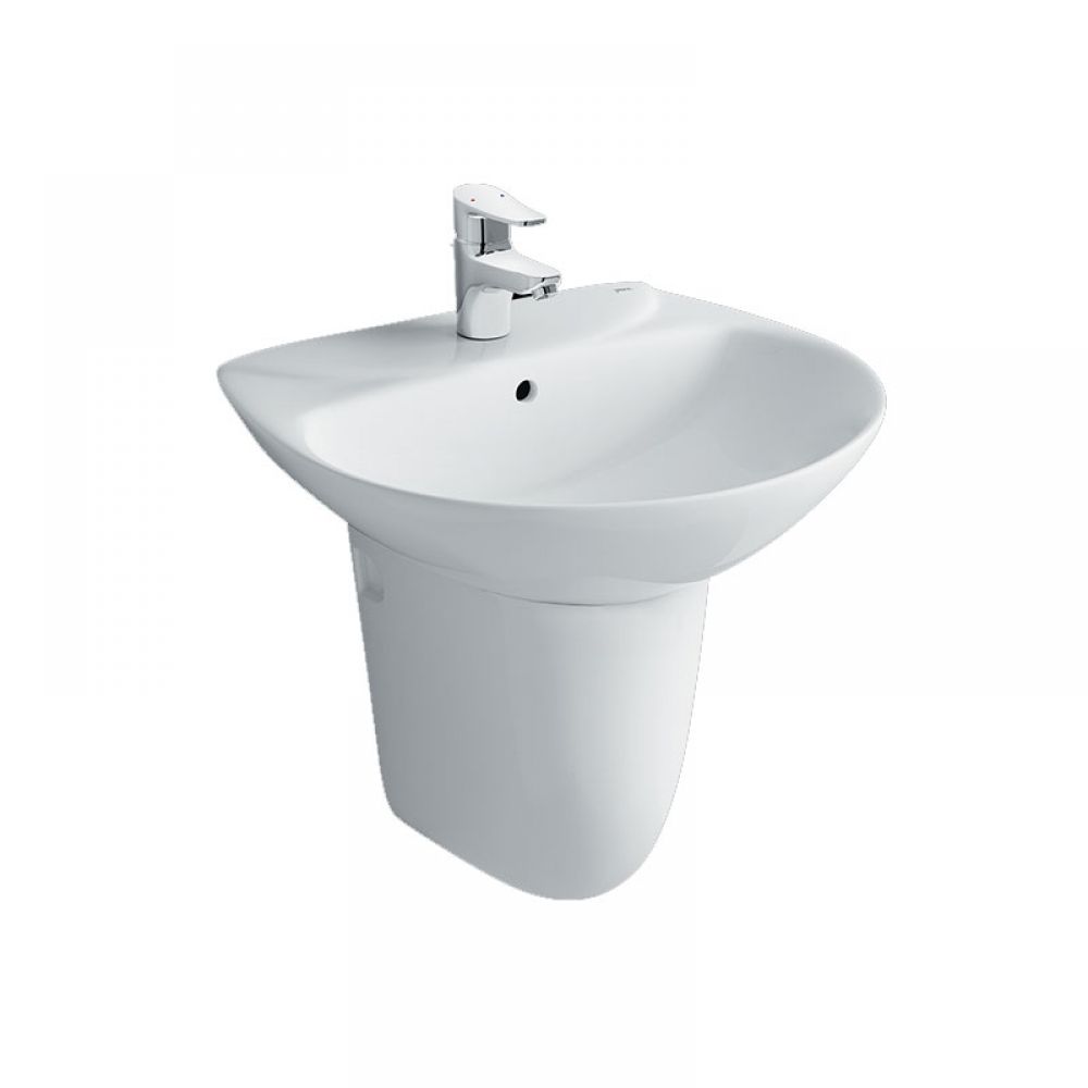 Chậu Rửa Lavabo Inax L-285V Treo Tường Kèm Chân Chậu Ngắn L-288VC (L-285V/L-288VC) Chậu Rửa Lavabo Inax L-285V Treo Tường Kèm Chân Chậu Ngắn L-288VC (L-285V/L-288VC)