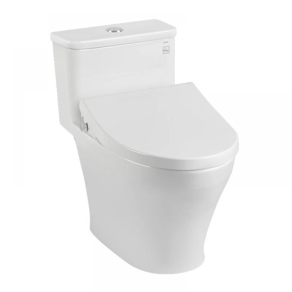 Bàn Cầu Một Khối Kèm Nắp Rửa Cơ ECOWASHER Bàn Cầu Một Khối Kèm Nắp Rửa Cơ ECOWASHER