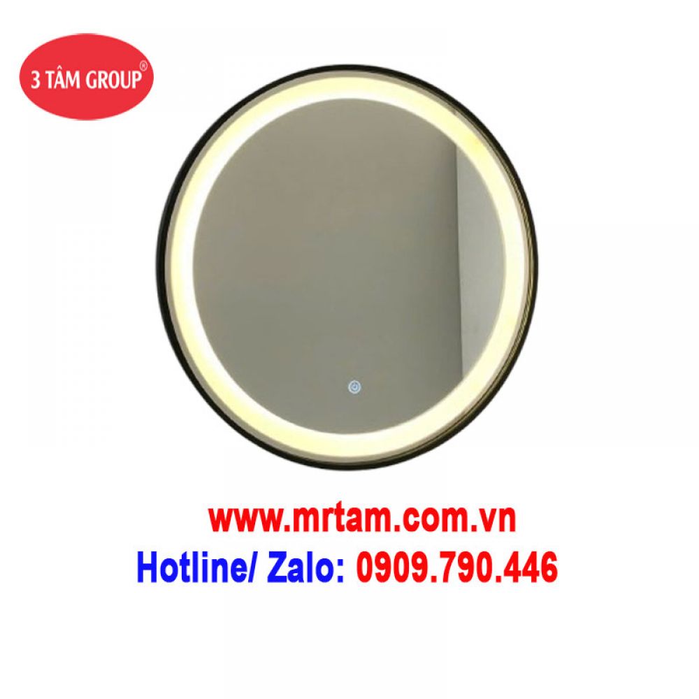 Gương Soi Cao Cấp Hình Tròn Có Đèn Led