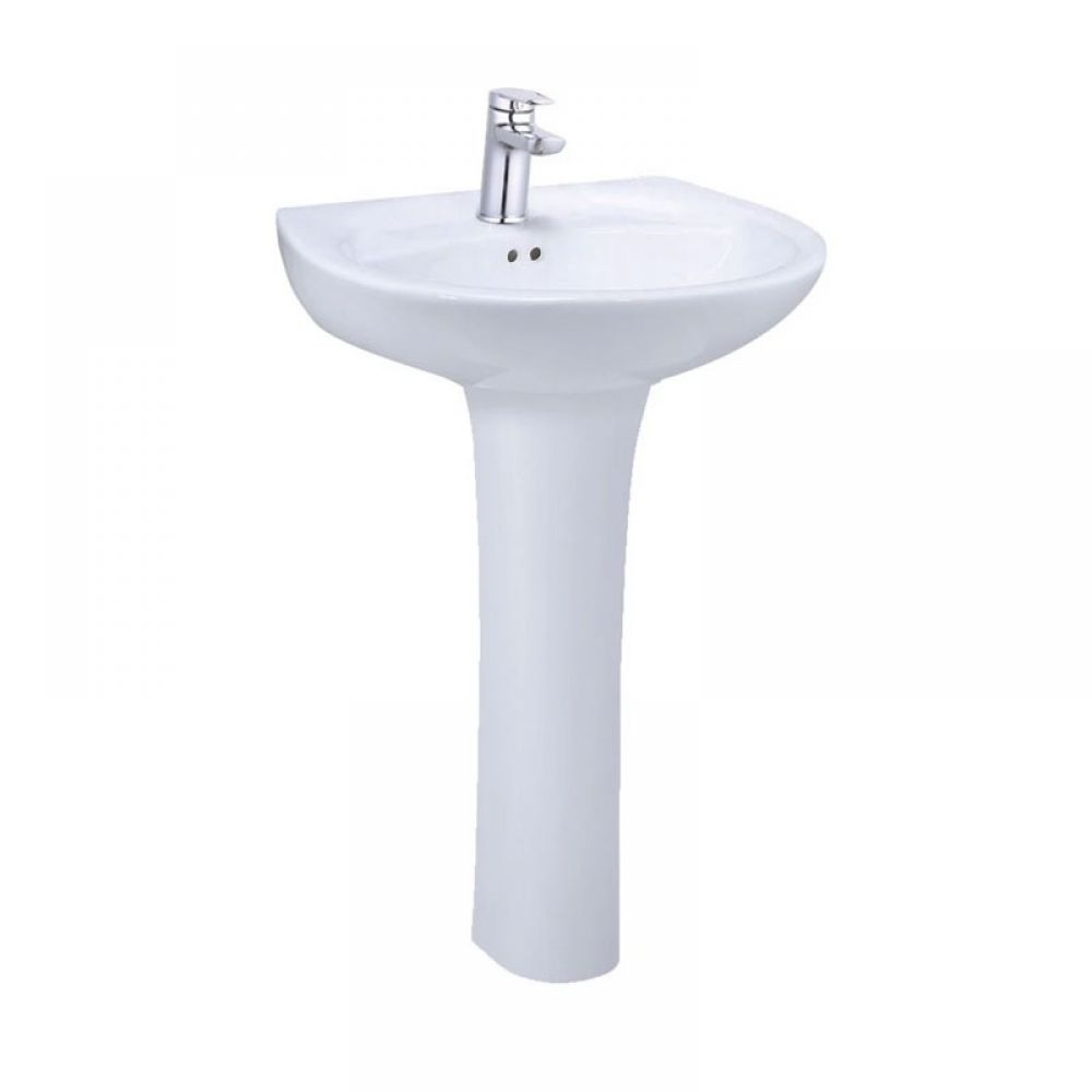 Chậu Rửa Lavabo Caesar Chân Dài L2220 +P2445 Chậu Rửa Lavabo Caesar Chân Dài L2220 +P2445