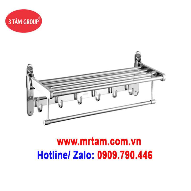 Máng Khăn 2 Tầng Đa Năng Inox 304